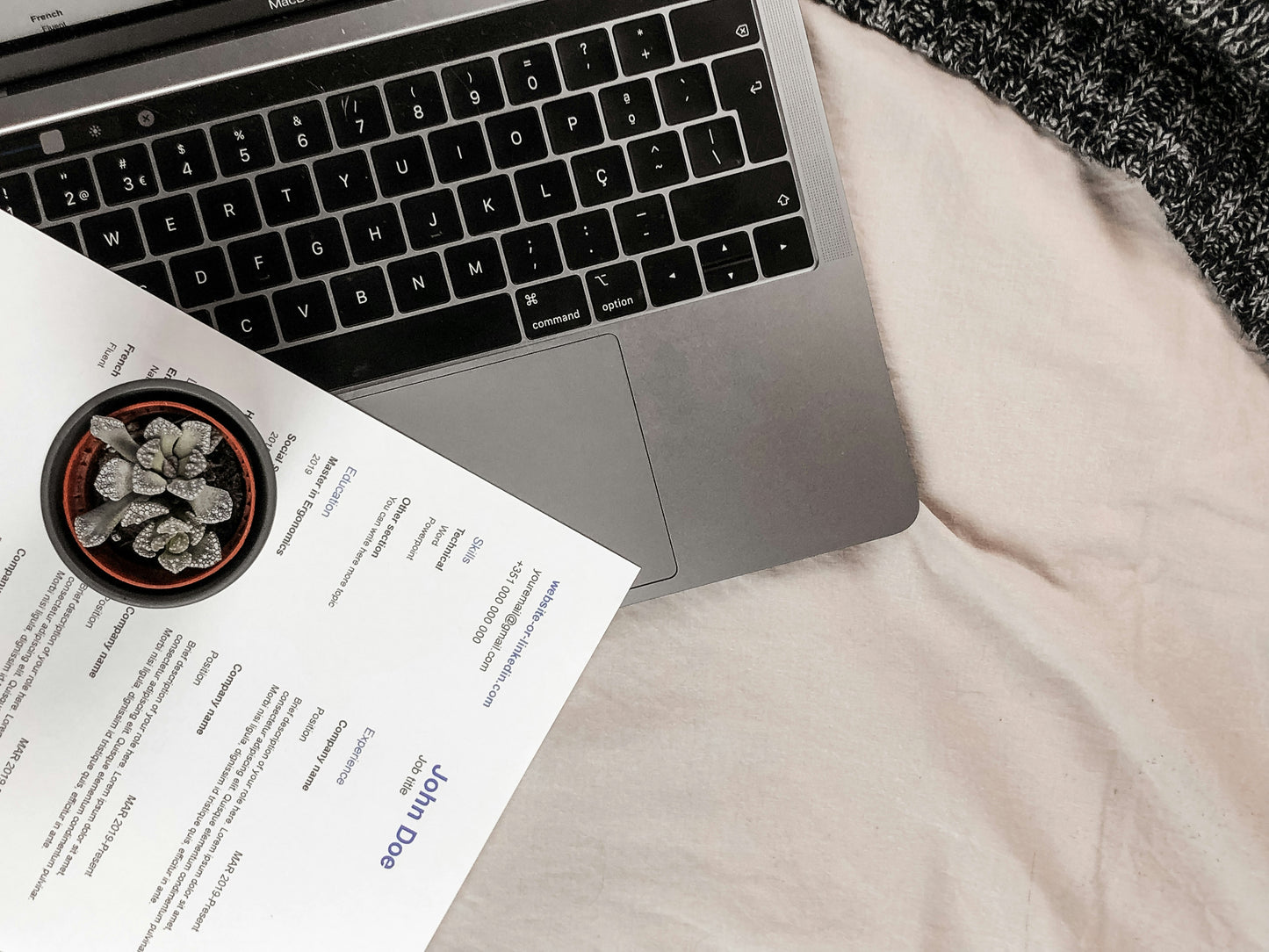 Resume Positioning Fix